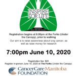 Inspire for Life - Manitoba's Lung Cancer Walkathon @ The Forks | Winnipeg | Manitoba | Canada
