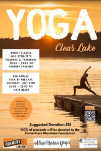 Yoga - Clear Lake @ Riding Mountain National Park - Farmery Lakeside | Onanole | Manitoba | Canada