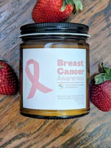 Fire & Fir Candle Co. Cancer Awareness Candle Collection